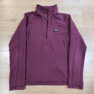 Patagonia Micro D 1/4 Zip Fleece Womens Small Purple Pullover Outdoor Hiking
